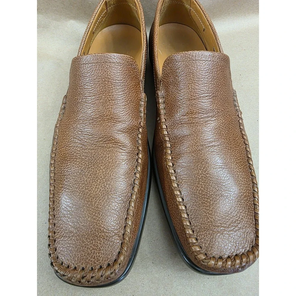ECCO Men's Brown Classic Moc Slip-on Driving Loafers US Size 10 10.5 /EU Size 44